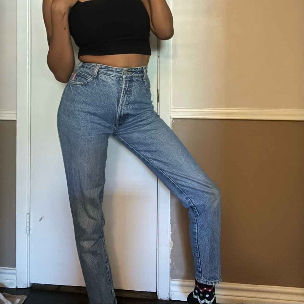 High-Waisted Vintage Bingo Blue Jeans
